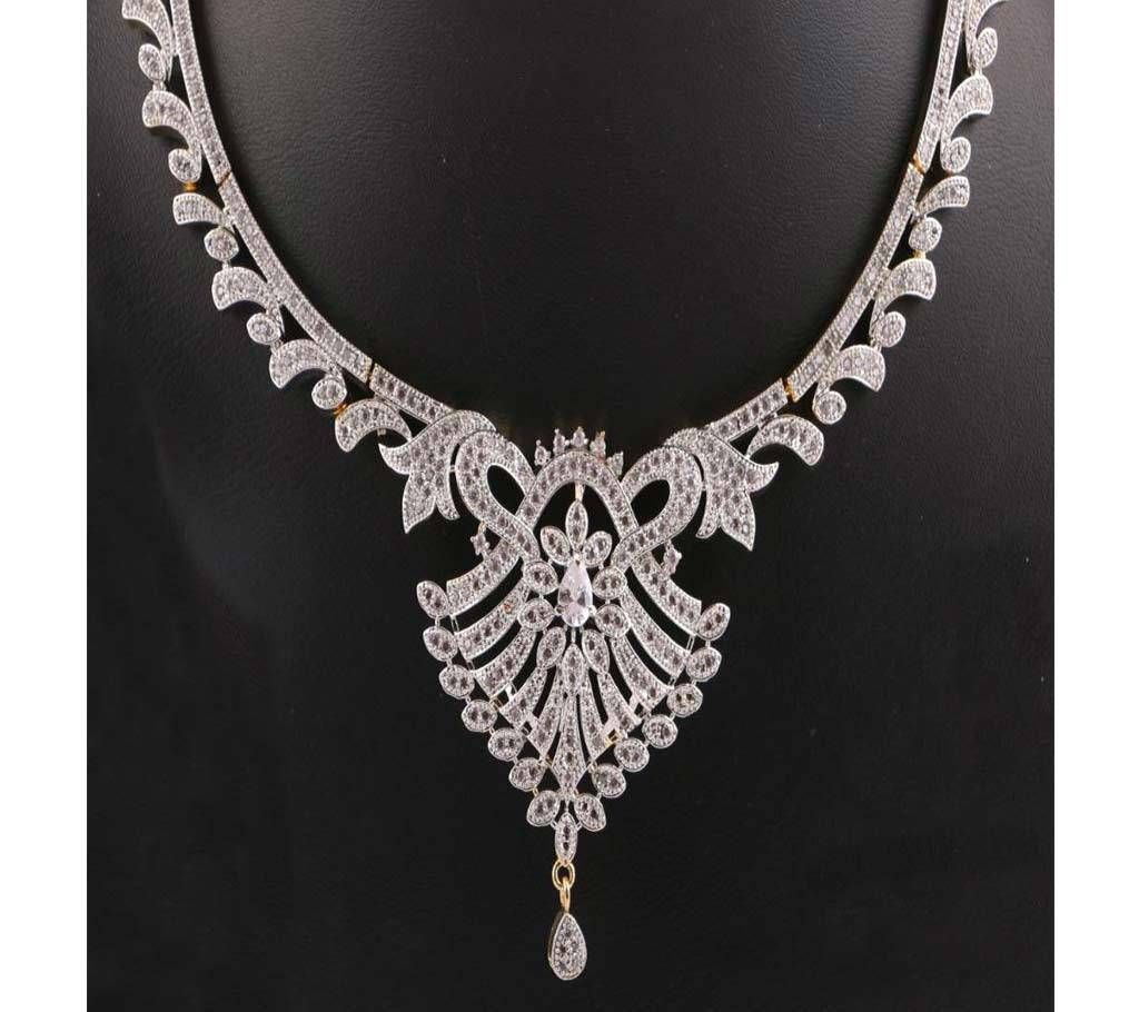 american diamond cut Necklace-805