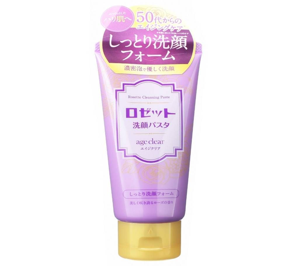 ROSETTE CLEANSING PASTE AGE CLEAR MOIST 120G JAPAN 