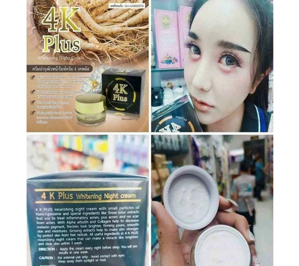 4k plus Whitening Night Cream - Thailand