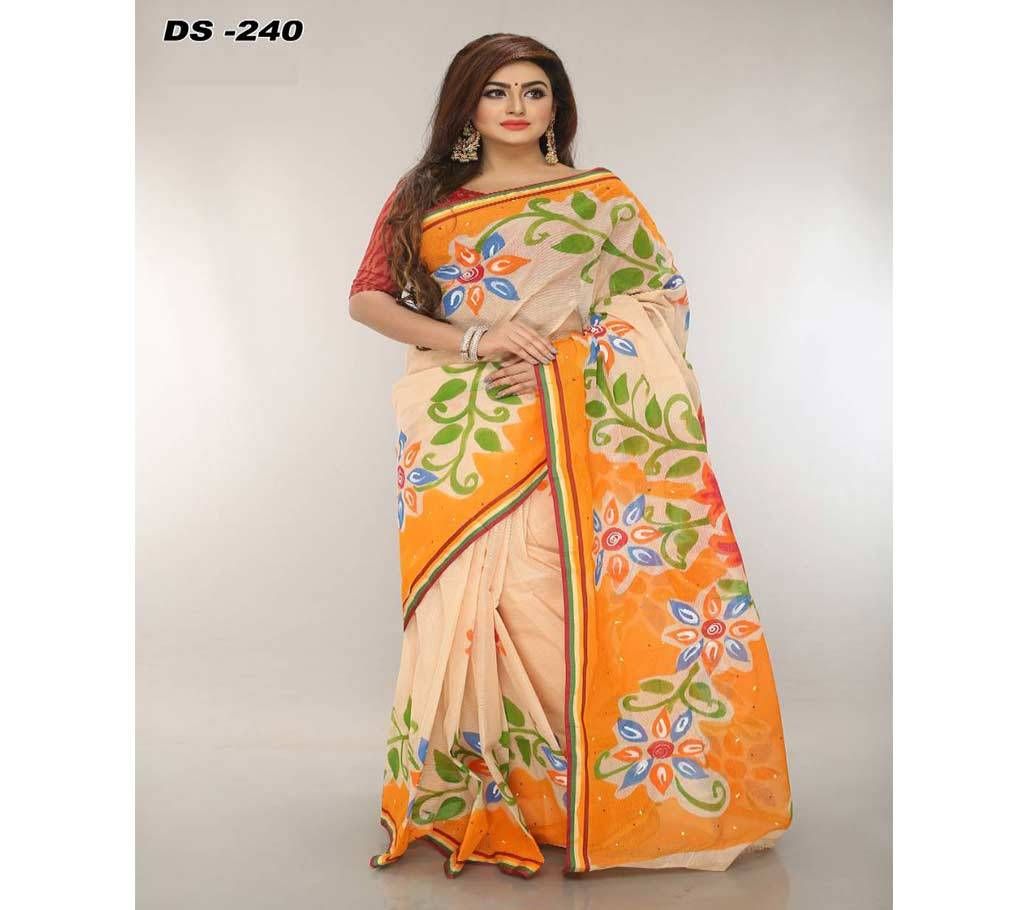 Cotton Hand Printed saree