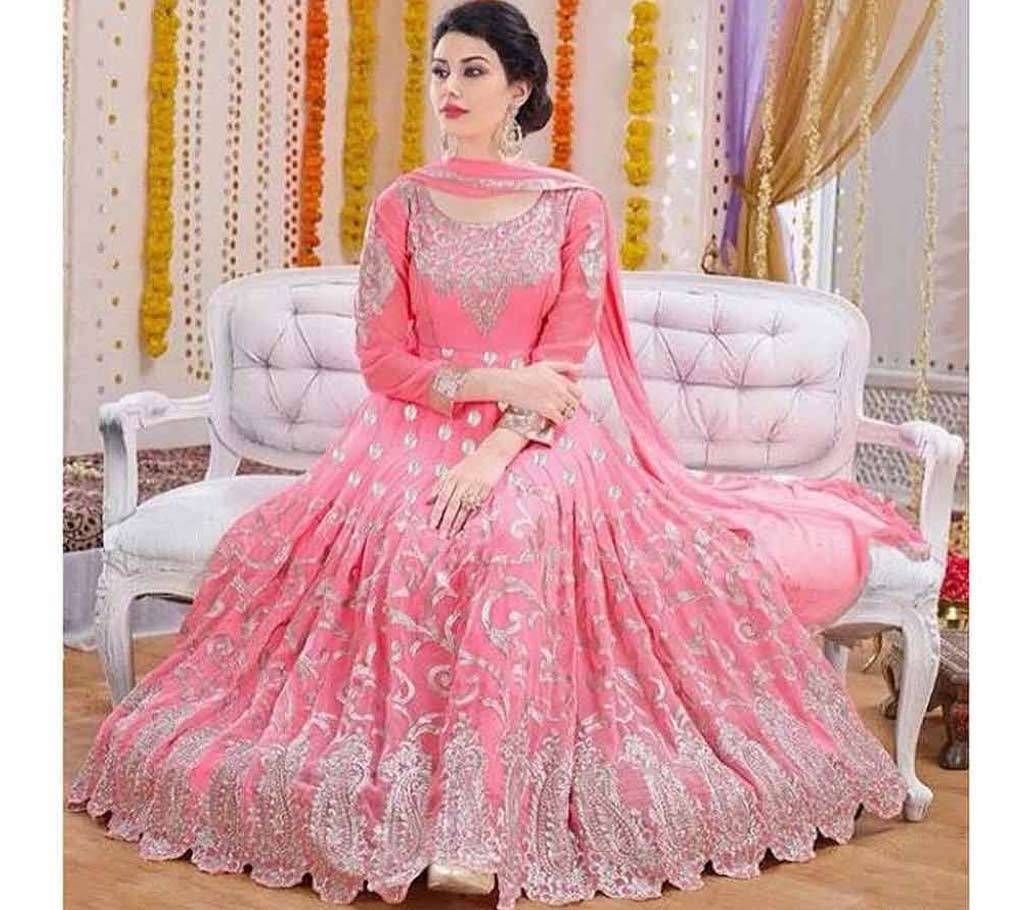 India Embroidery Georgette Dress