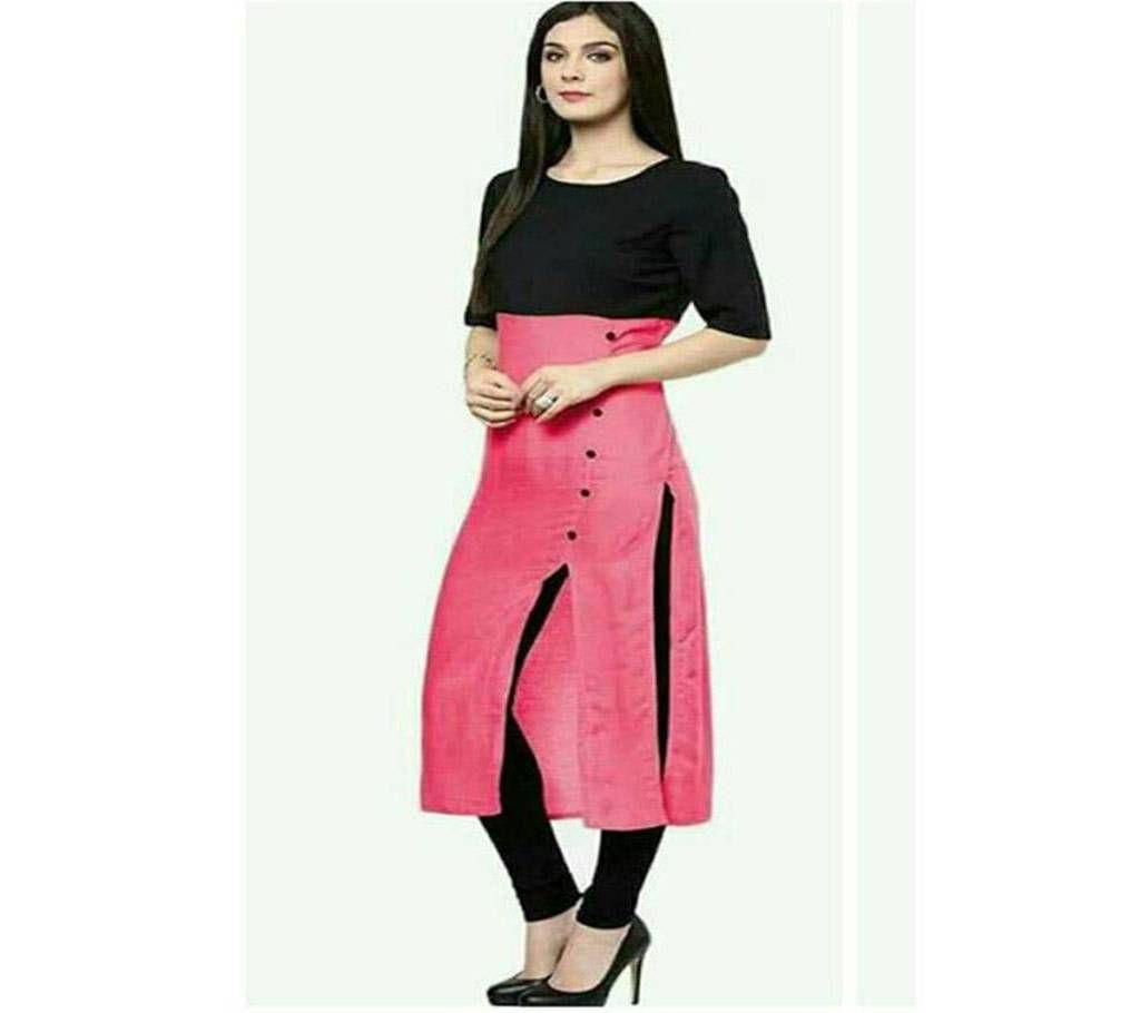 Butter Silk Stitched Kurty