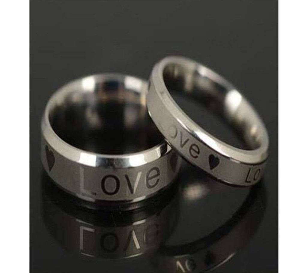 Stainless Steel Titanium Forever Love Couple Rings for Men Women