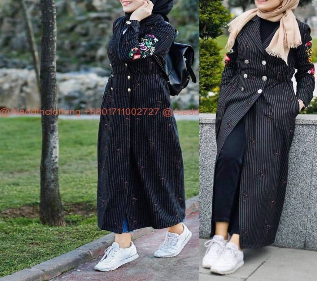 twill fabric Abaya Muslim women wear