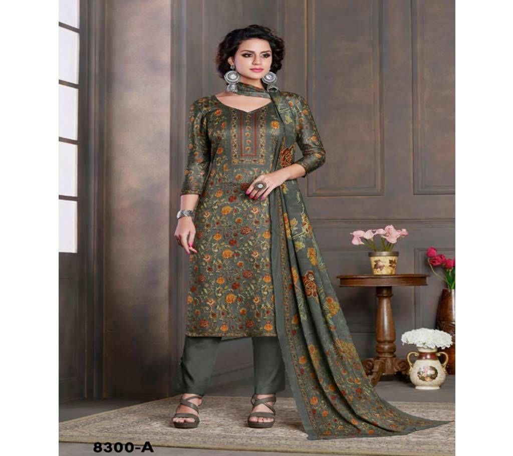 Rakhi Ethnic Aandaaz  8300-A Unstitched Silk Three-piece