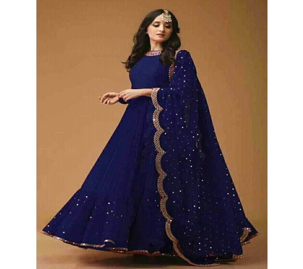 Semi-stitched Georgette Gown Suit Dress for Women (copy)