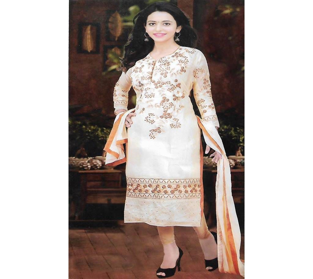 Embroidery Full Super Cotton Unstitched Shalwar Kameez