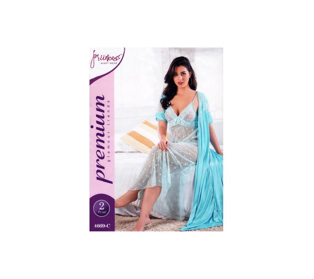 Fashionable Two Part Nighty-4669 C