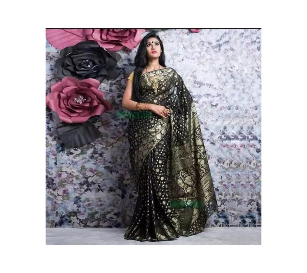 jamdani shary black color