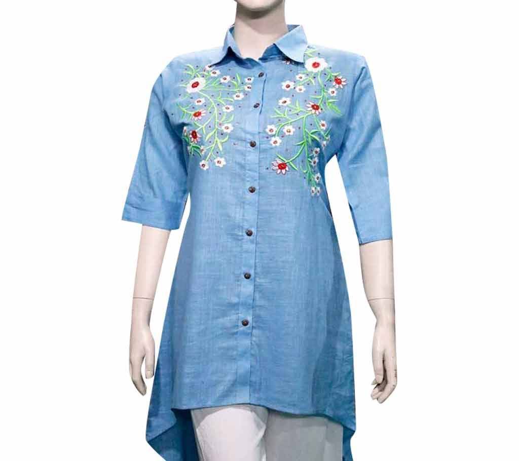 Readymade Embroidery Printed Modern and Stylish Tops For Women