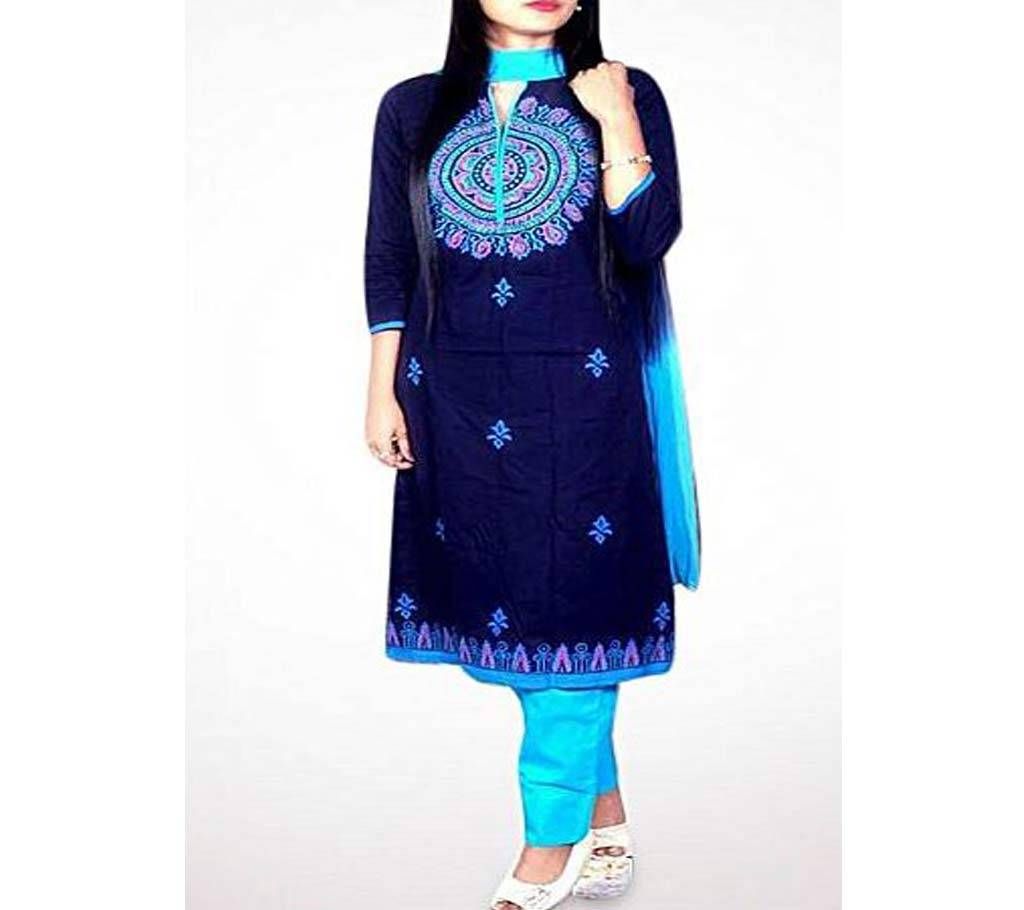 Unstitched High Quality Cotton Fabric Exclusive, Fashionable, Stylish and Comfortable, High Quality Printed Three Piece for Women