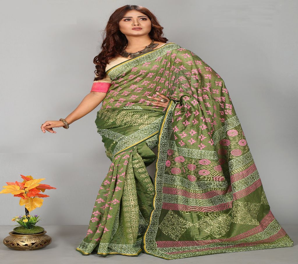 Tissue Silk Butics Saree for Woman