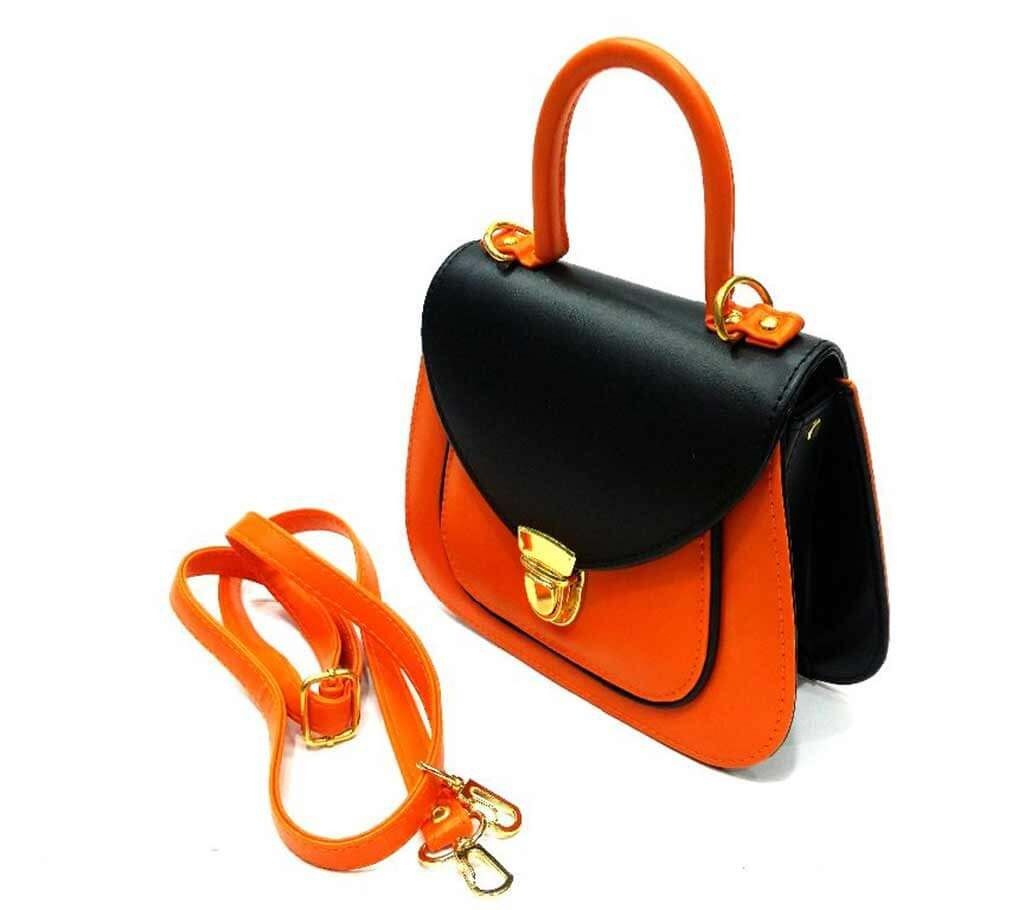 Ladies Mixed Leather Handbag