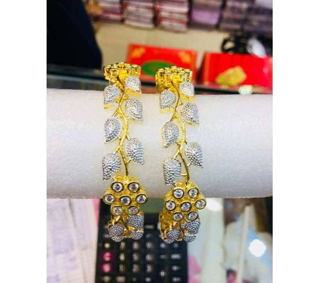 Diamond cut bangles