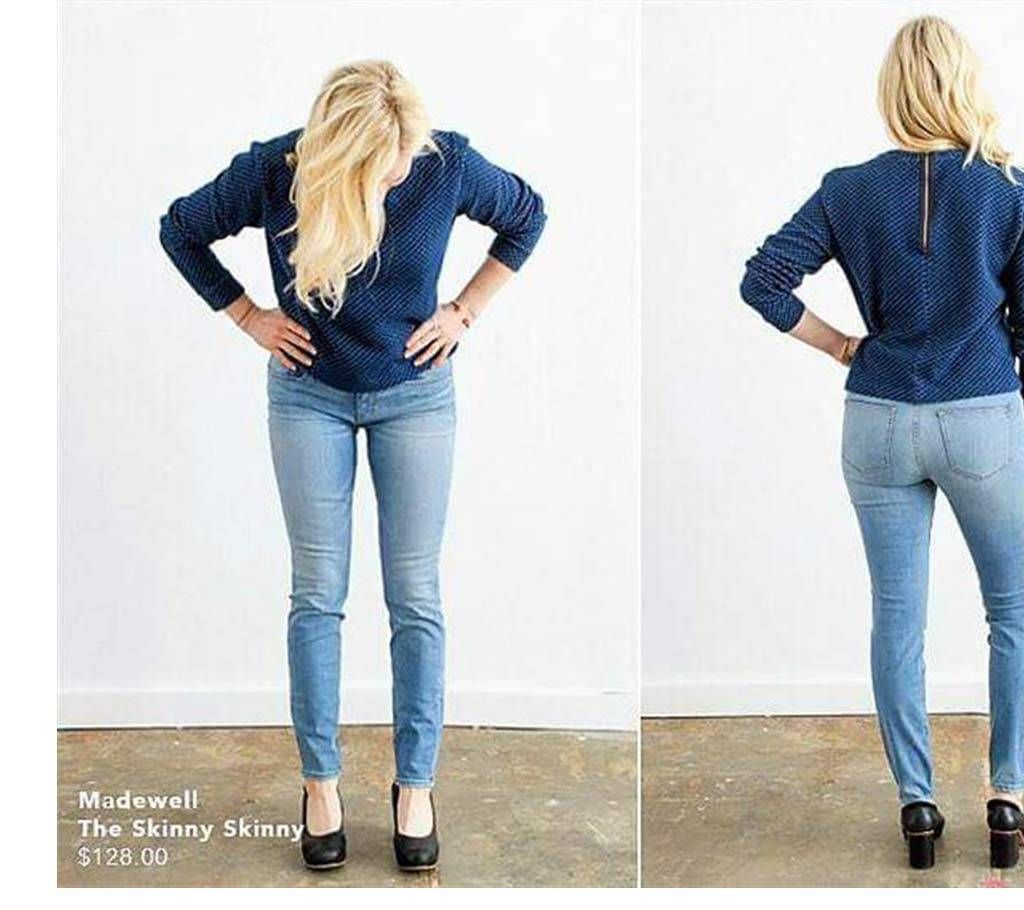 Morgan Blue Wash Stitch Pant