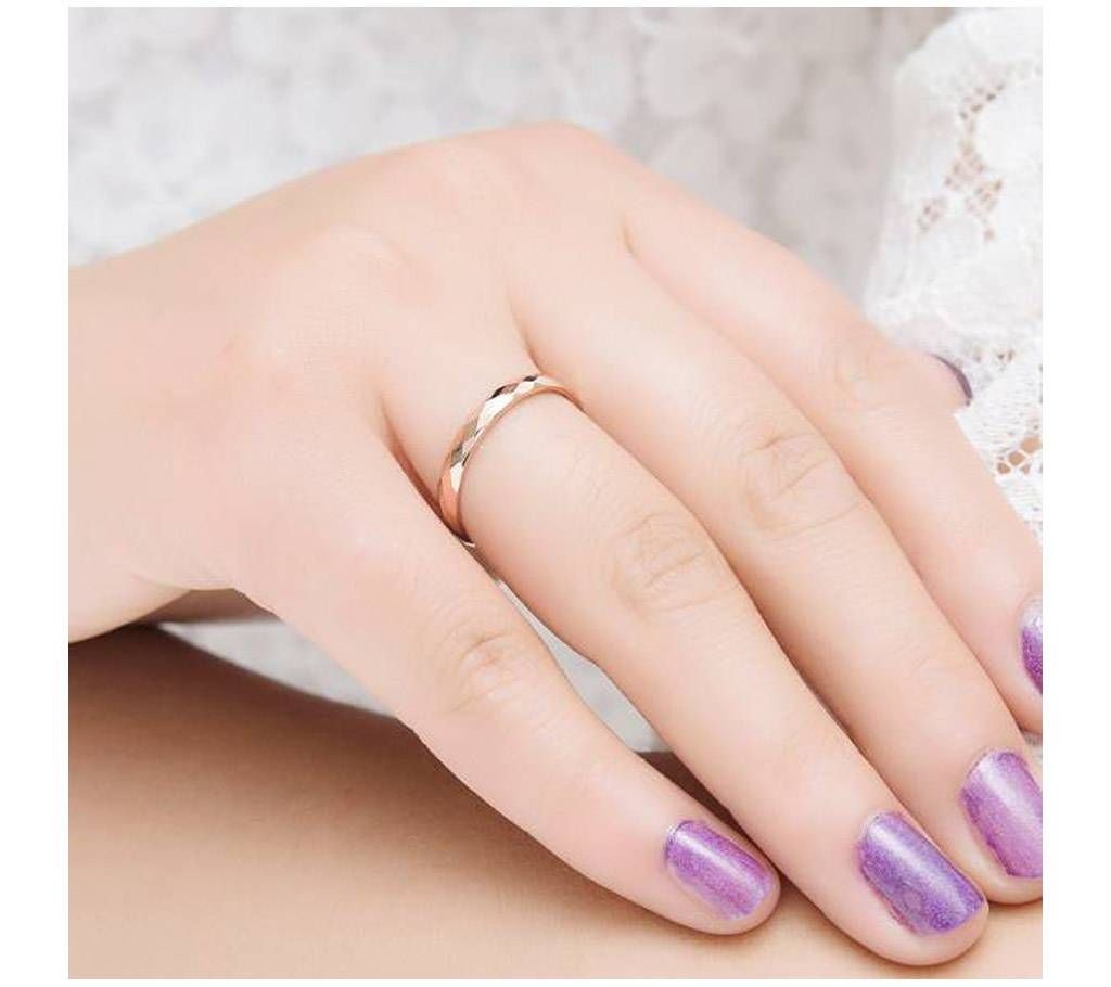 Rose Gold Plated Finger Ring for woman