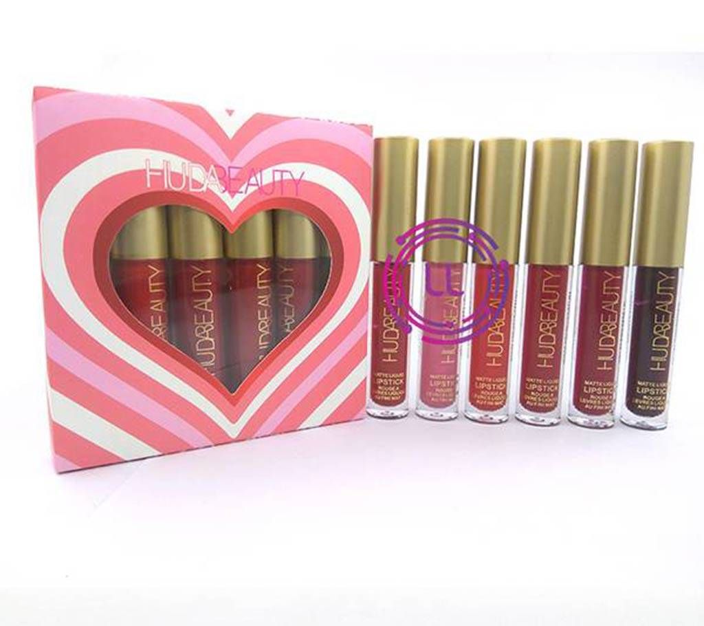 Huda Beauty Liquid Matte Lipstick - 6pcs