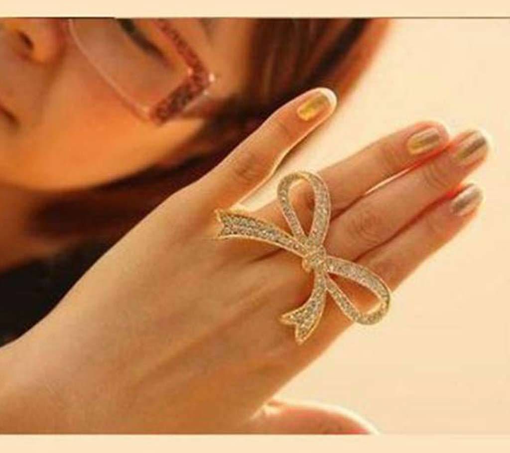 Bow Shaped Finger Ring