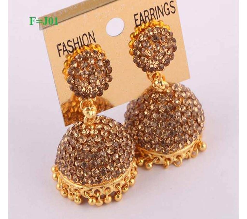 Gold Plated Jhumka Earrings j01
