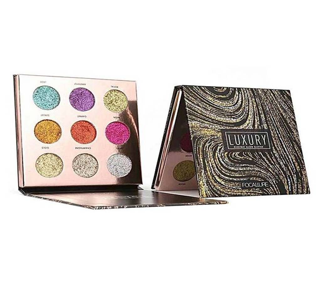 Focallure Waterproof metalic Eyeshadow Palette for Women - 9 Shades 18g - China Original