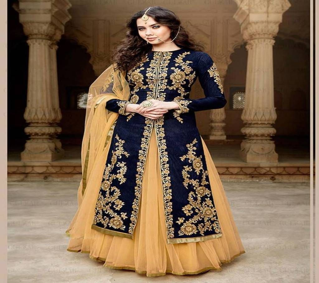 Unstitched Georgette Anarkali Three-piece (Copy)