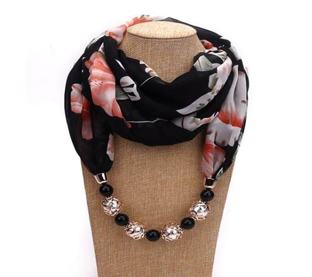 RUNMELFA New Pendant Scarf Necklace