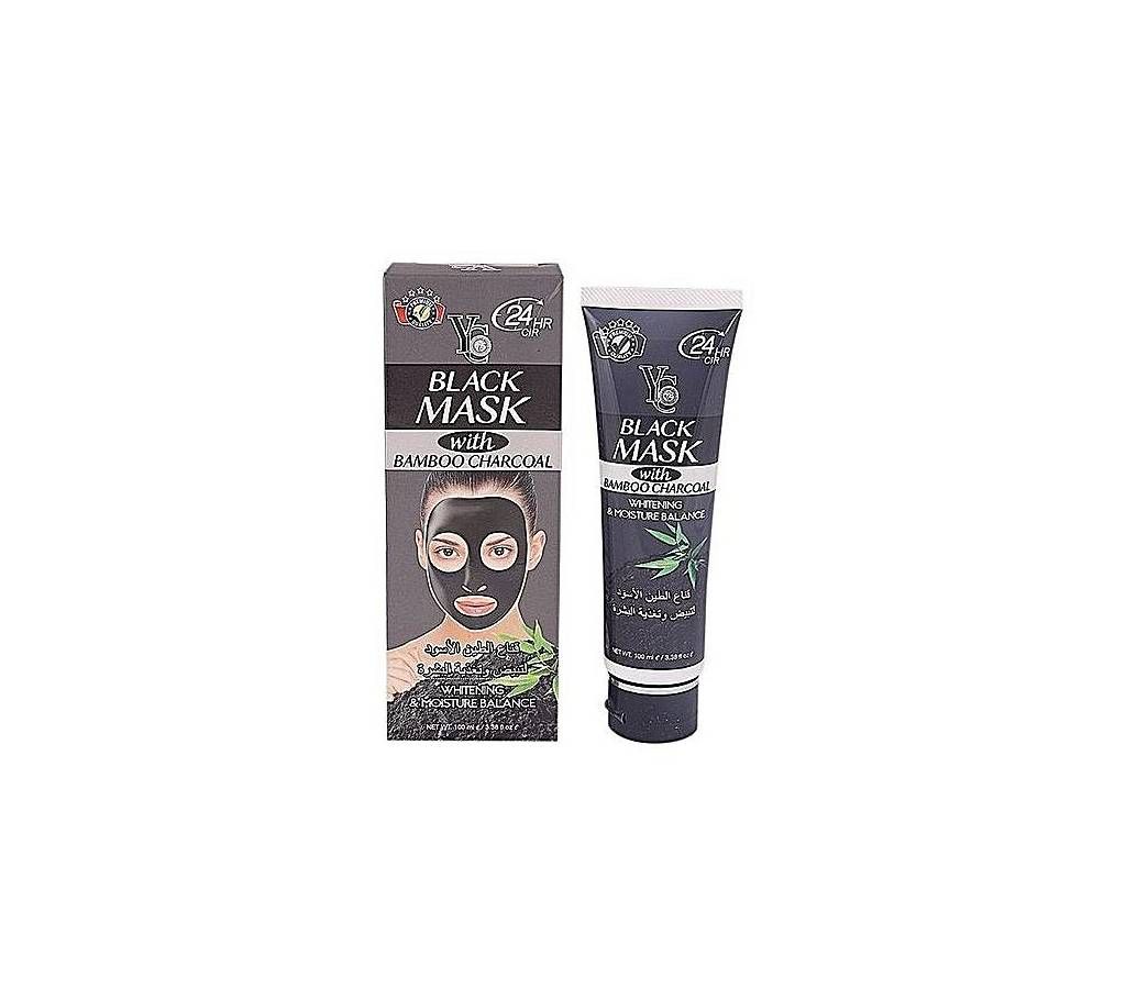 YC BLACK MASK WITH BAMBOO Charcoal - 100ml - Thailand