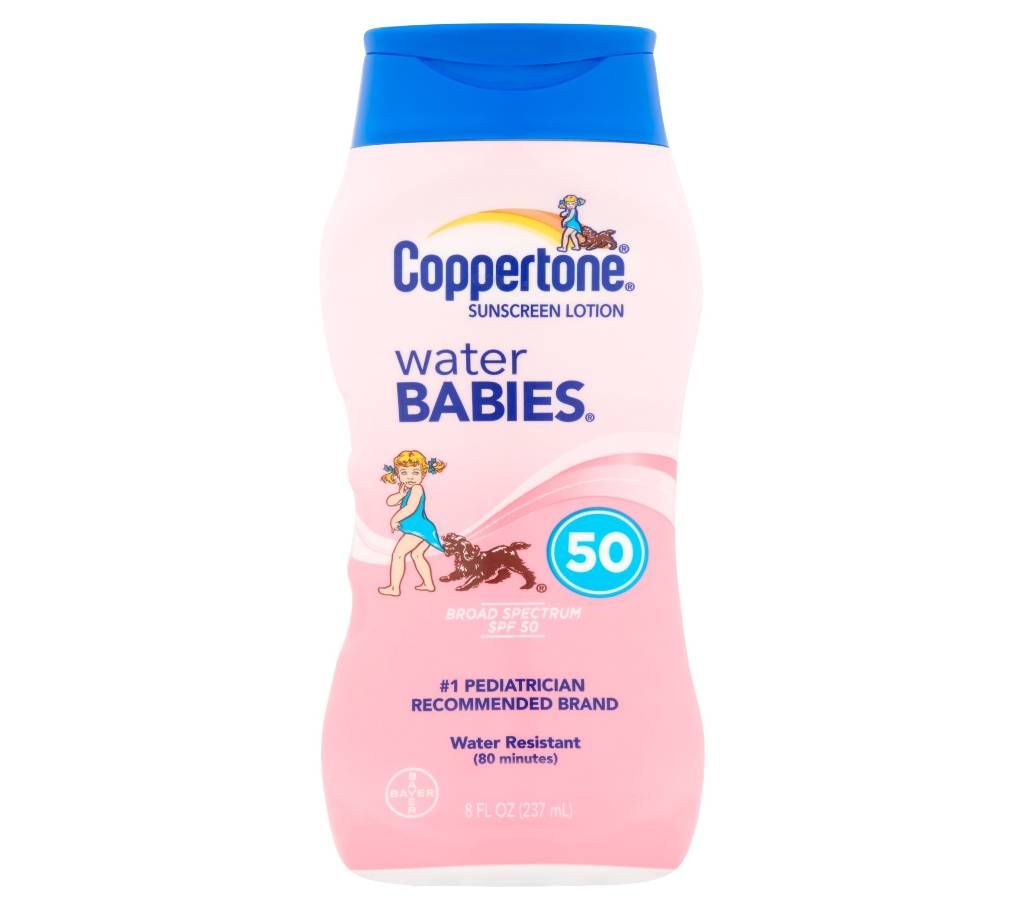 Coppertone Water Babies Pure & Simple SPF+++ 50 237ml USA