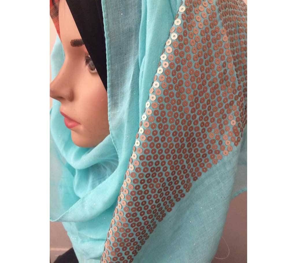 Cotton shimmery sequence hijab