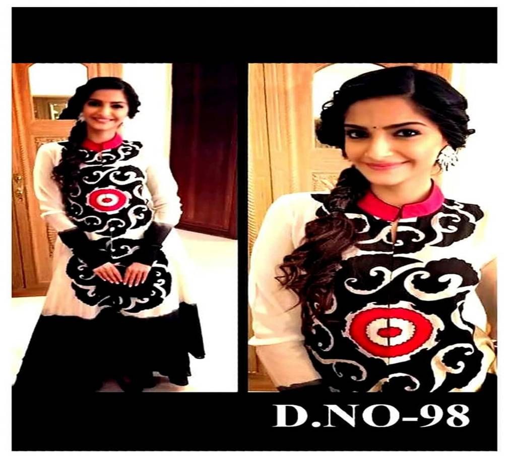 Cream Cotton Unstitched Three Piece For Women