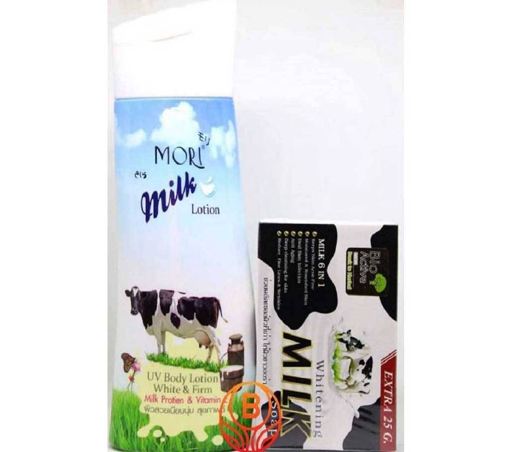 Mori Milk Lotion & Whitening Milk Soap set - Thailand
