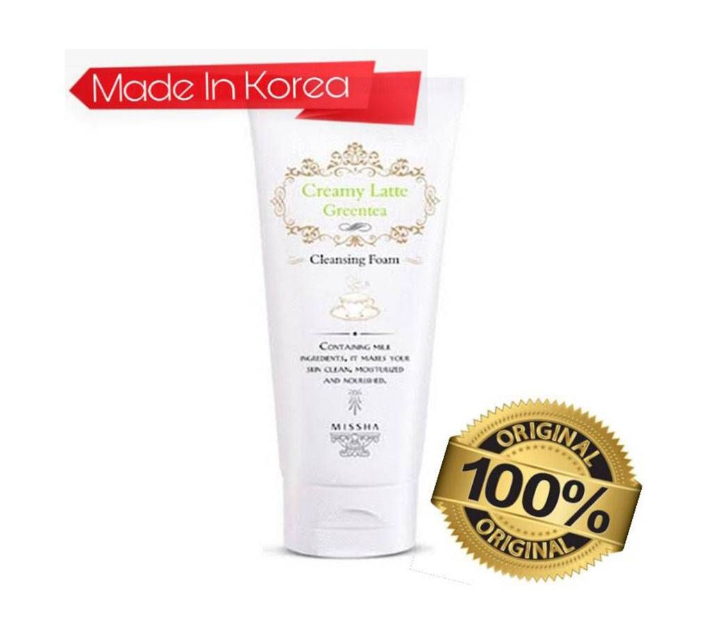 Creamy Green Tea Latte Cleansing Foam 172ml - Korea