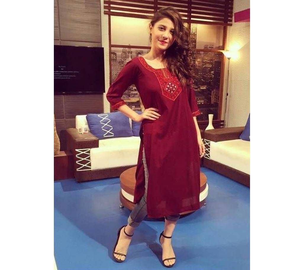 un-stitched georgette Kurti 1 pic  kameez-1113