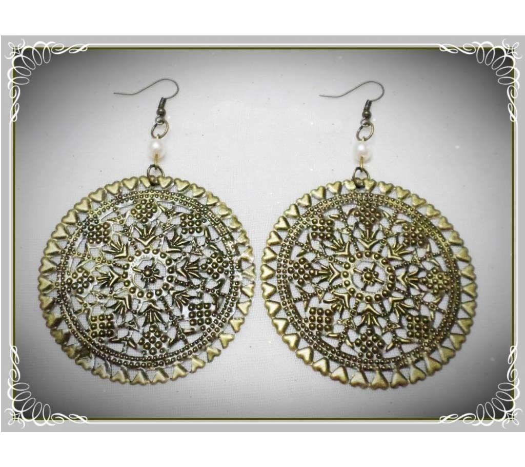 Vintage Round Shaped Earrings
