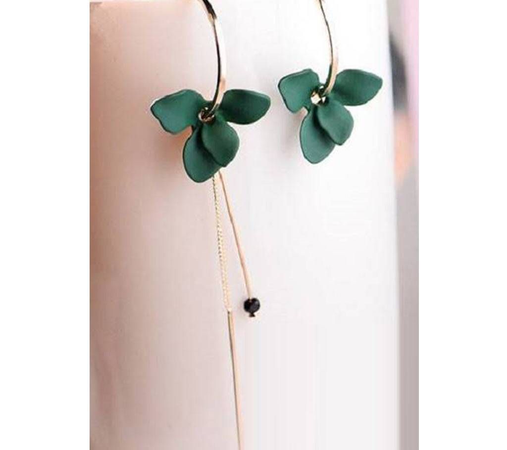 Dangle Earrings Golden Big Circle