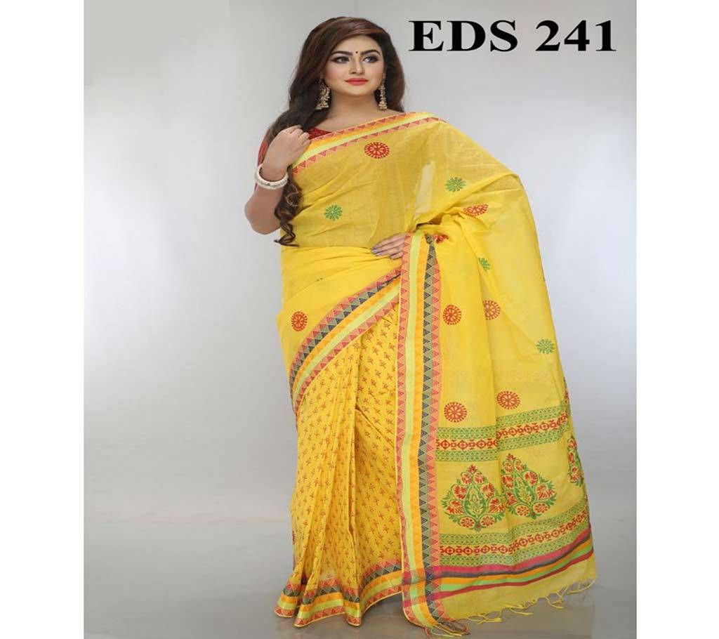 Cotton Block Saree