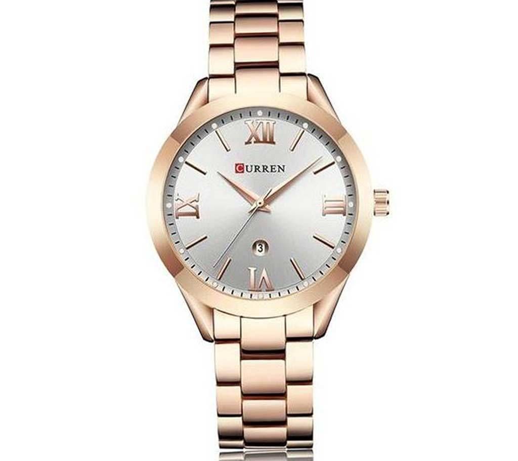 CURREN womens gold watch ladies watches 9007 steel womens wristwatches female watch