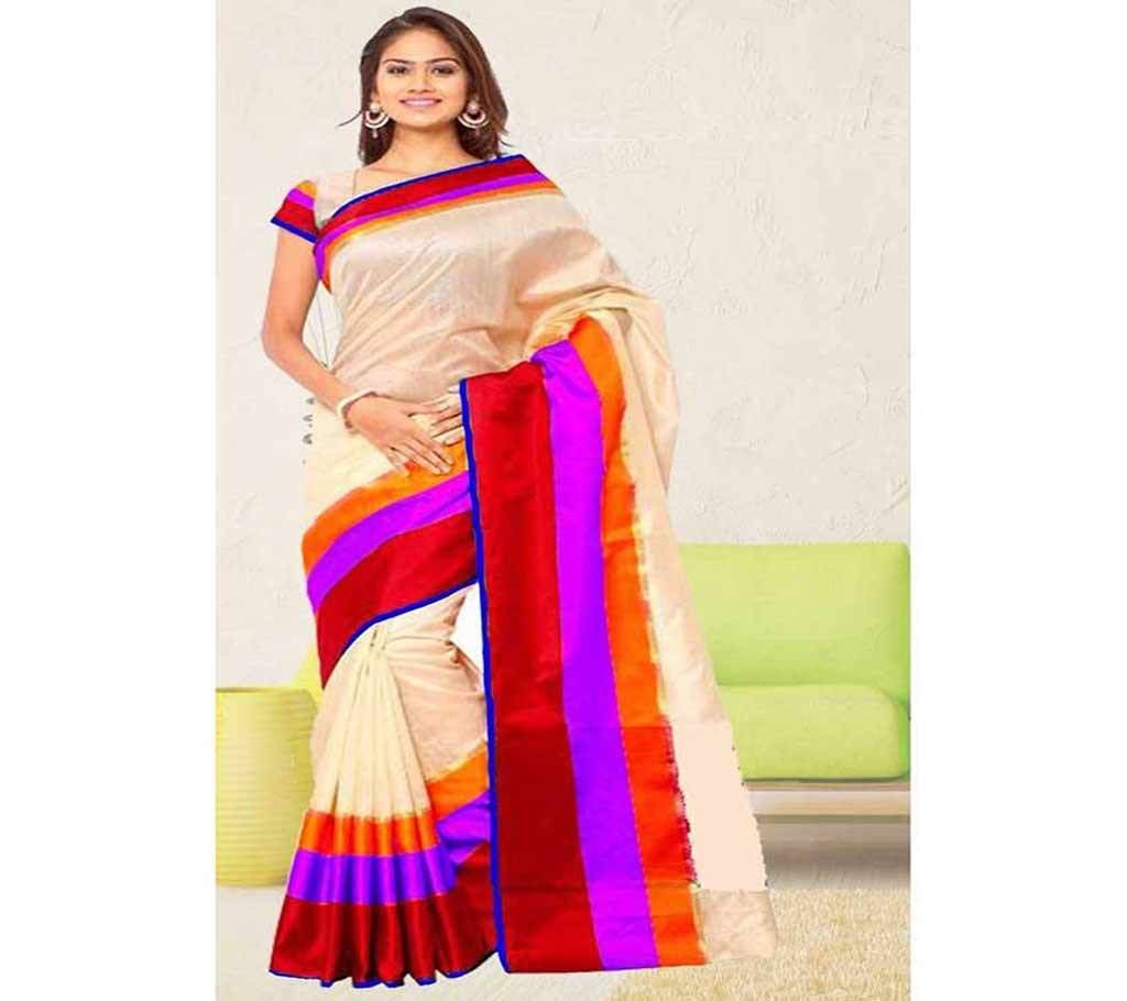Multicolor Border Silk sharee 