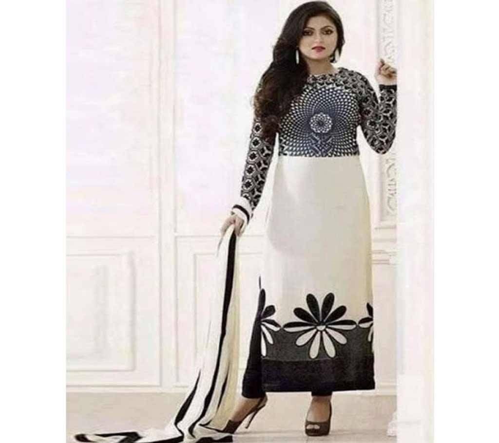Unstitched Cotton Block Printed Salwar Kameez  seblock-301