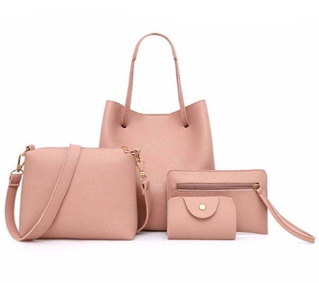 4 Pcs/set Leather Shoulder Bags Large Capacity Women Crossbody Bags