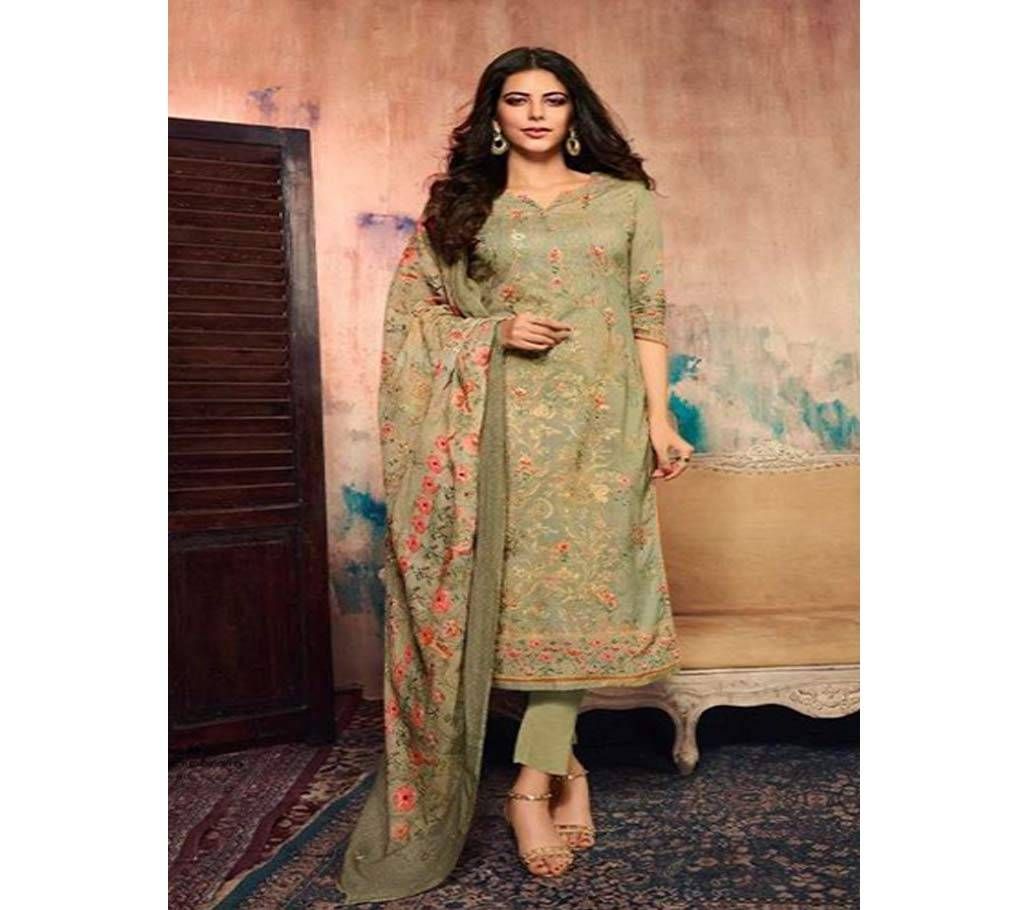Unstitched Vivek Simran Cotton Lawn Salowar Kamiz Suit 