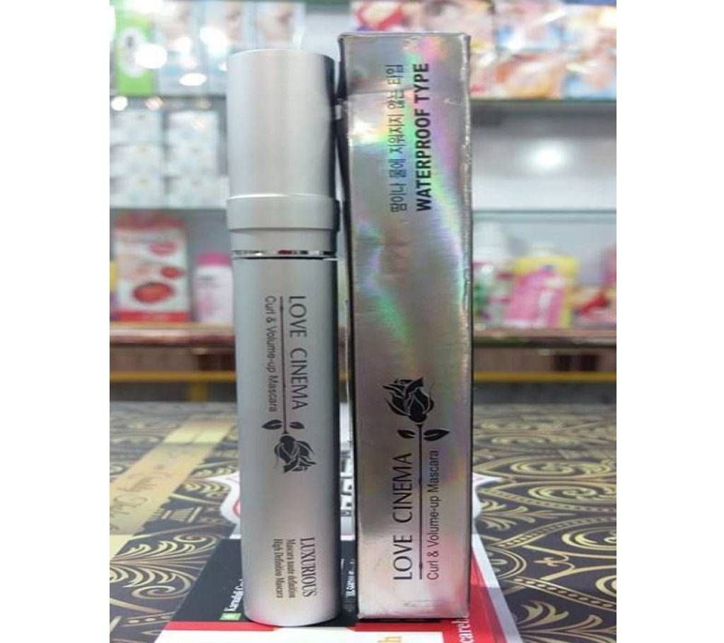 Love Cinema Curl & Volume-up Black Mascara Waterproof Type-7ml-Korea 