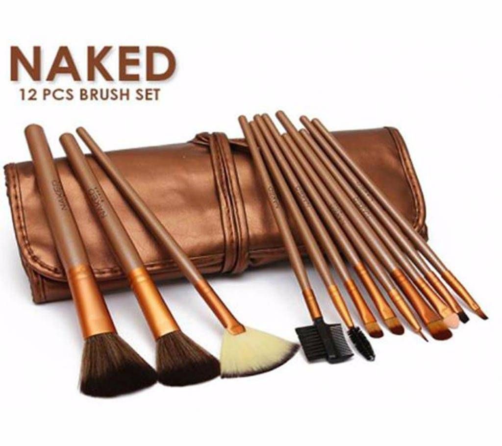 Naked 3 12 Pcs Brush with Leather Bag