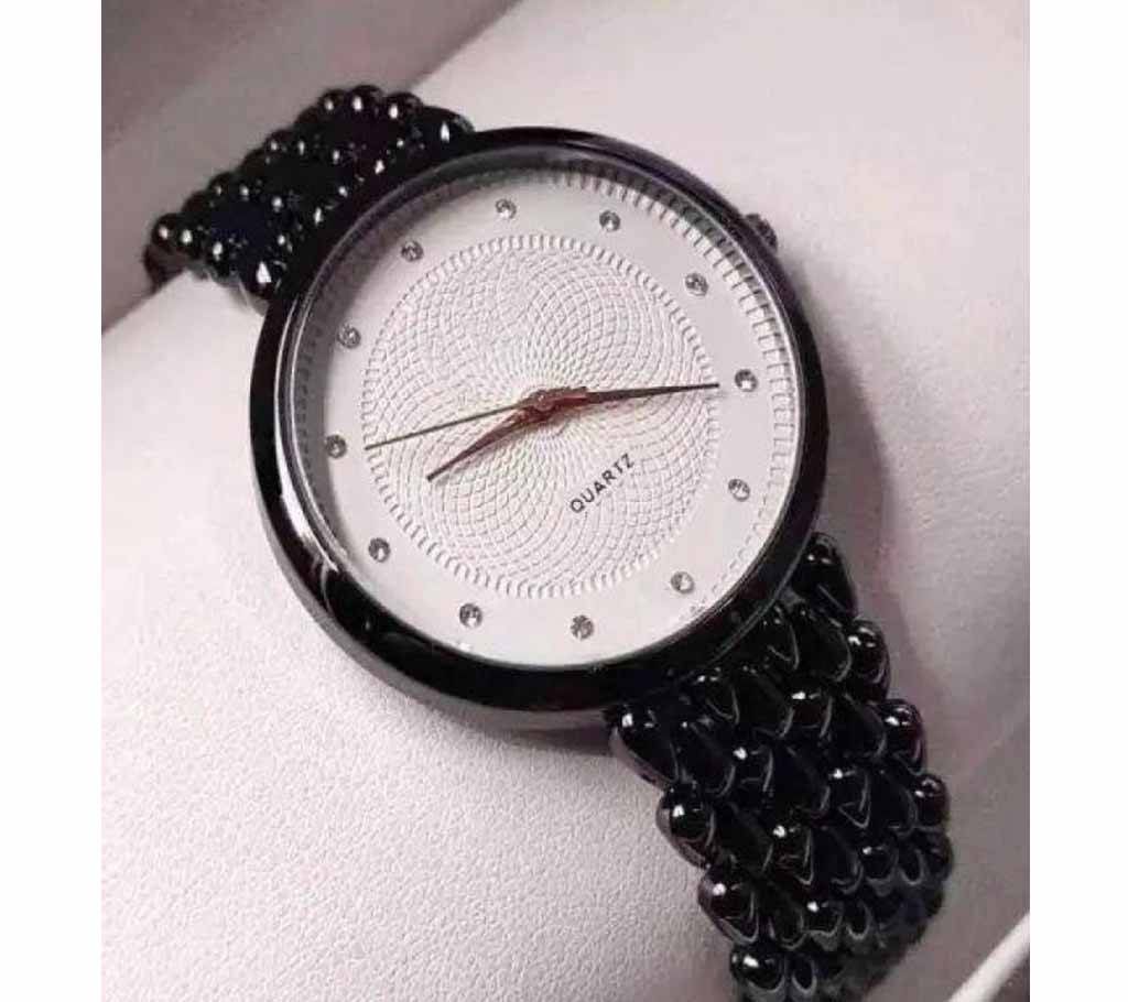 Stainless Steel Ladies Watch Black & White (Copy)