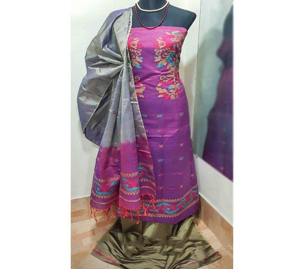 Half Silk Jamdani Salwar Kameez for women 