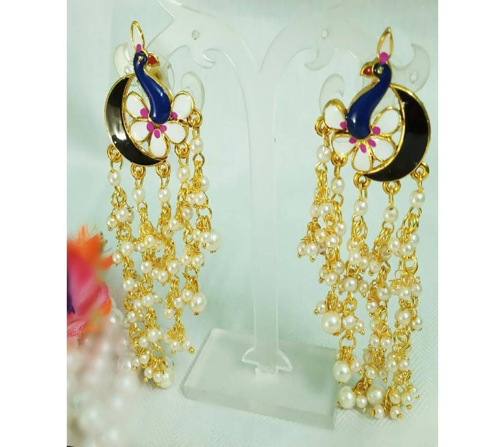 Peacock Gold Plated Gajra Earring!!