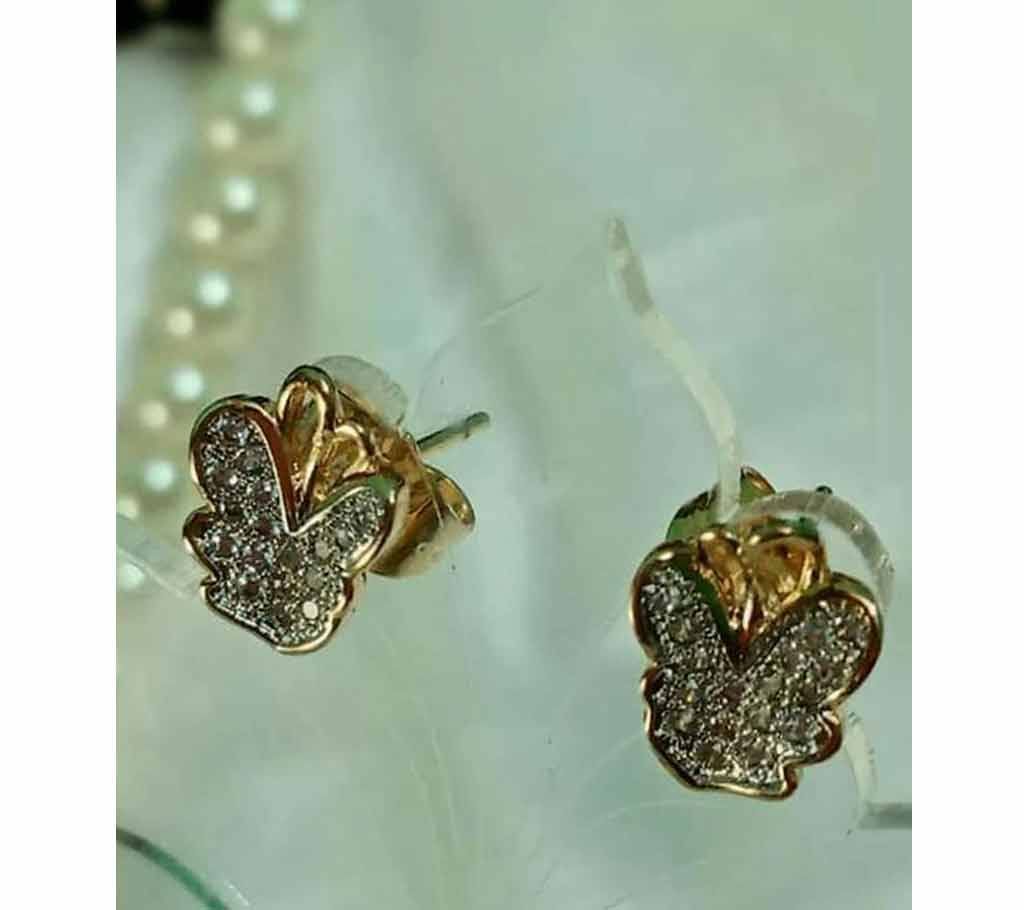 Earring With Stone -Butterfly Shape 