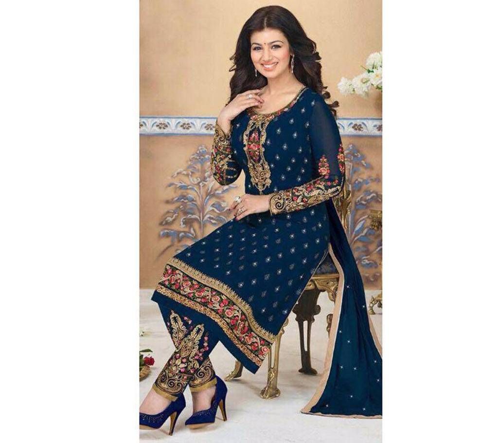unstiched Georgette Three Piece 