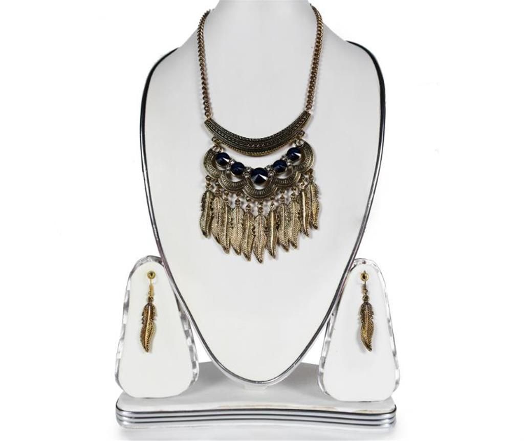 Stone Setting Necklace Set for women