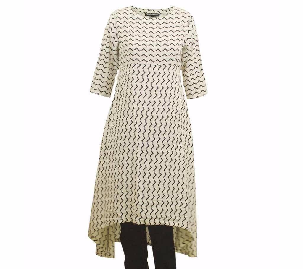Zigzag C-Cut Tunic For Women